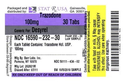 Label Image 2 (Trazodone 100mg Label 232)